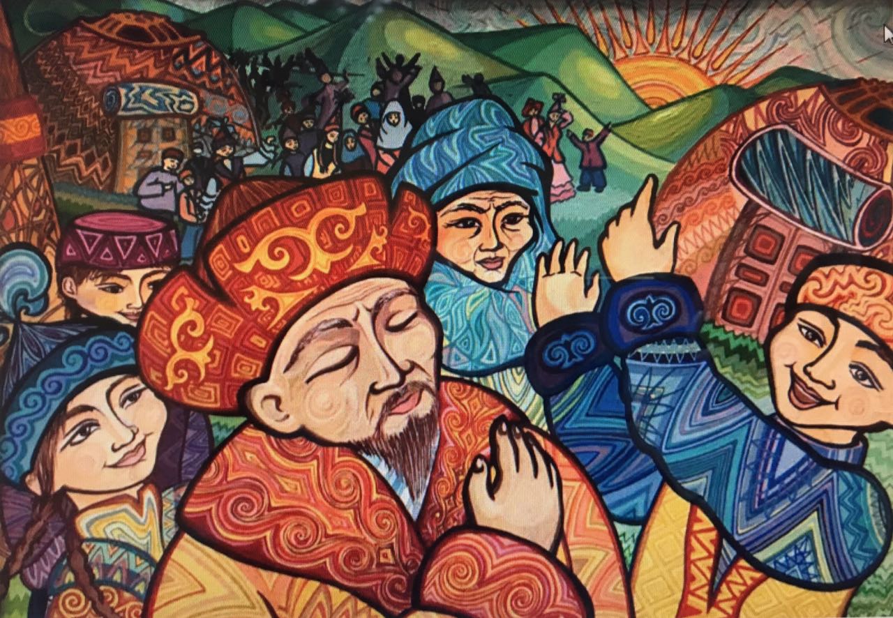 Этнический режим. Казахские картины. Современная казахская живопись. Казахская культура. Традиции и обычаи казахского народа.